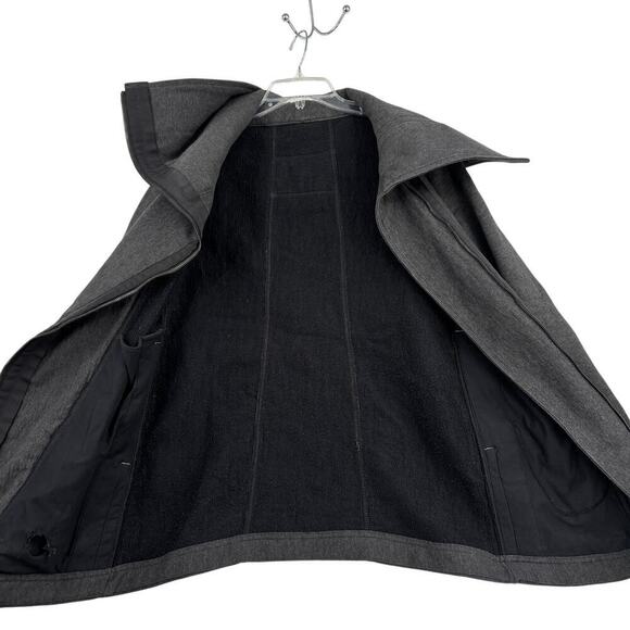 Lululemon Virasana Blanket Wrap Jacket Size 10 Heathered Charcoal Oversized Boxy - Picture 8 of 14